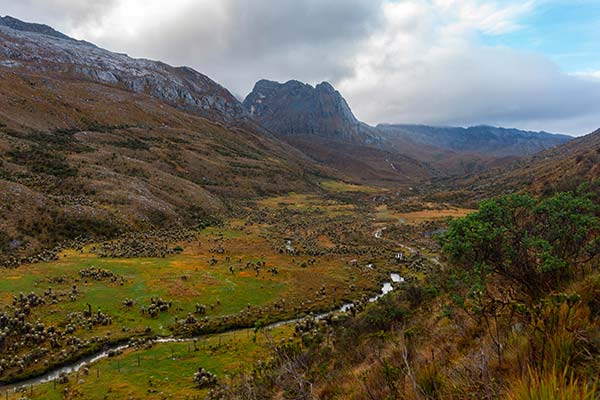 green hills valleys mountains at best national parks in colombia sierra nevada del cocy national park