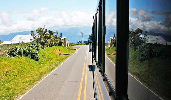 A bus journey in Costa Rica