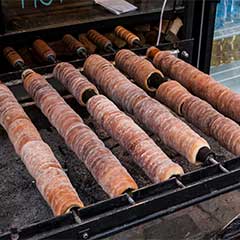 Image showing a traditional Trdelnik in Prague