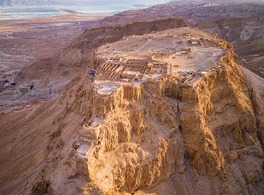 ancient fortress of masada in masada national park in the dead sea region in ssrael