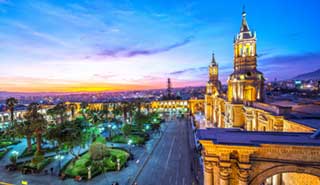 Arequipa is a stunning volcano-ringed colonial-era city in south western Peru