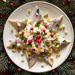 Sledzie w smietanie is a popular food in poland eaten on christmas eve