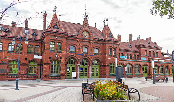 travelling by train in Poland