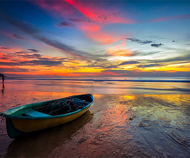 seeing the sunset from Karon Beach on a holiday to Thailand