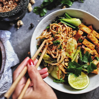 Pad Thai is an excellent choice for vegetarians if you omit the meat and fish sauce