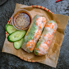 Goi cuon fresh prawn spring rolls