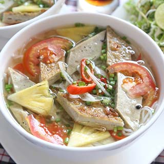 Bun ca is a vietnamese fish noodle cuisine from Nha Trang