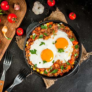 typical food to order for breakfast in mexico is huevos rancheros