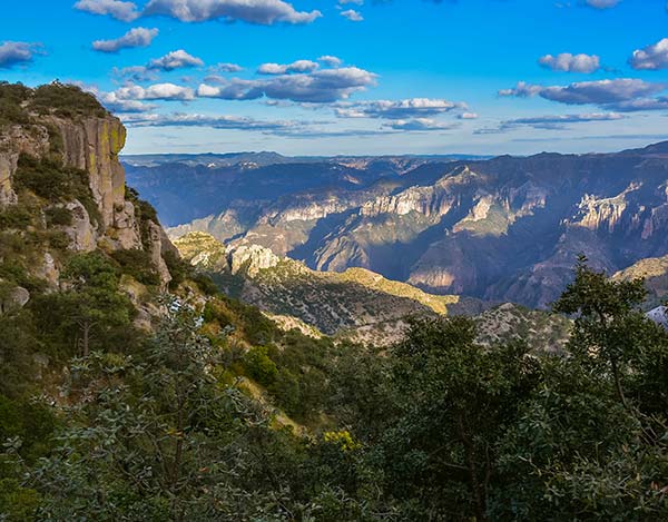 hiking in the landscape of mexico