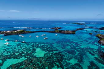 Beach on the island of San Cristóbal in Galápagos Island - Ecuador