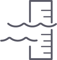 water measurement icon of Lake Bunyonyi measured at 900m deep