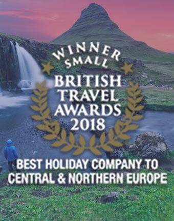 Tucan Travel winning gold at the British Travel Awards 2018 for best holiday company to central and northern europe - Single tourist exploring Iceland with Tucan Travel