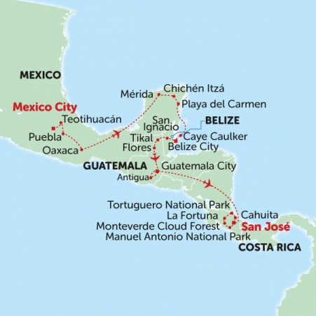 group tours from mexico to costa rica