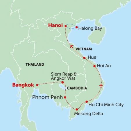 Explore the historic sites and natural beauty of Cambodia and Vietnam