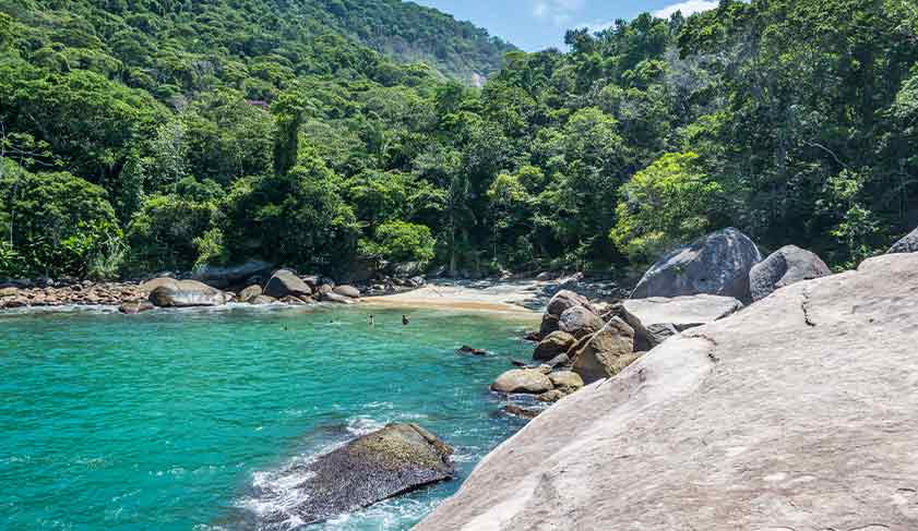 A beach on Ilha Grande, Brazil 