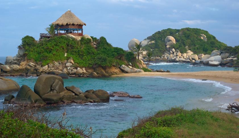 The beautiful coastline of Tayrona National Park, Colombia