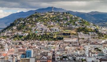 El Panecillo hill in Quito, Ecuador