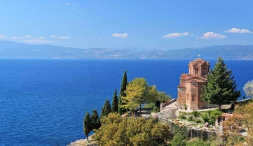 St Johns Church at Lake Ohrid, Macedonia