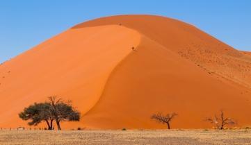 Hiking to the top of Dune 45, Namibia