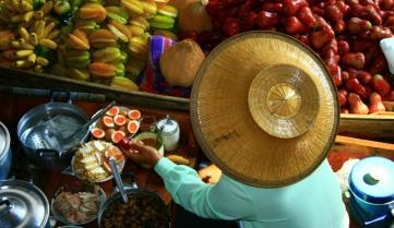 Local food being prepared in Thailand